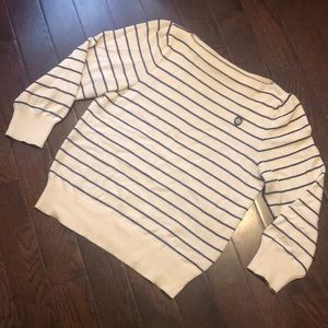 Marc By Marc Jacobs cream and navy striped sweater